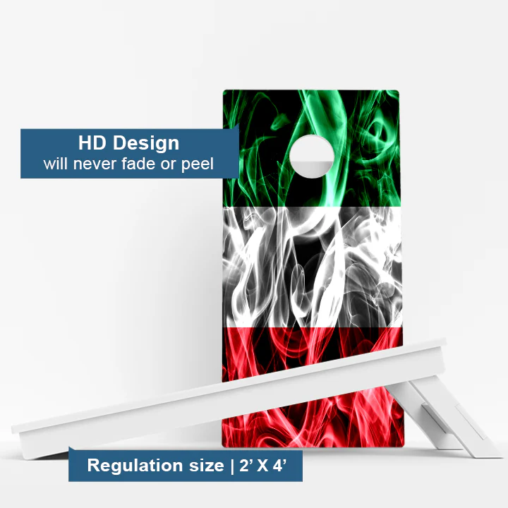 Italy Flag Weather Proof Cornhole Boards - Image 3