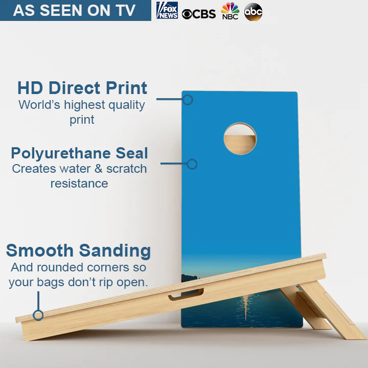 Lake Sunset Professional Cornhole Boards - Image 3