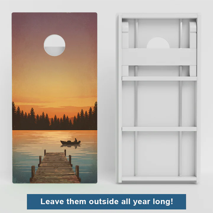 Lake View Weather Proof Cornhole Boards - Image 2