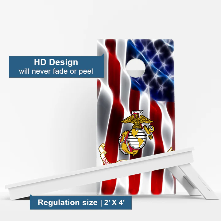 Marine Corps Weather Proof Cornhole Boards - Image 3