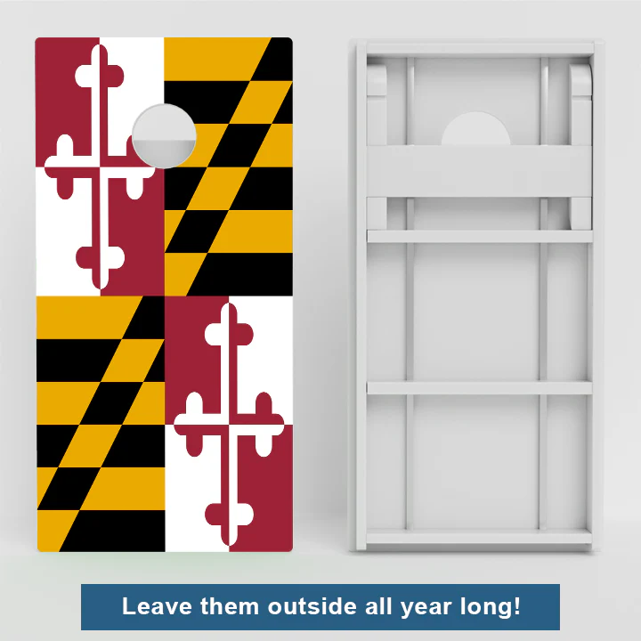 Maryland Flag Weather Proof Cornhole Boards - Image 2