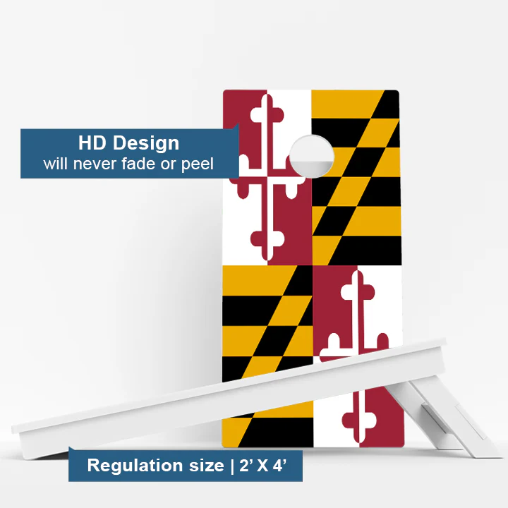 Maryland Flag Weather Proof Cornhole Boards - Image 3