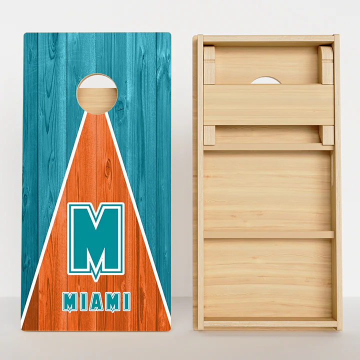 Miami Football Professional Cornhole Boards - Image 2