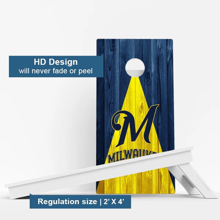 Milwaukee Baseball Weather Proof Cornhole Boards - Image 3