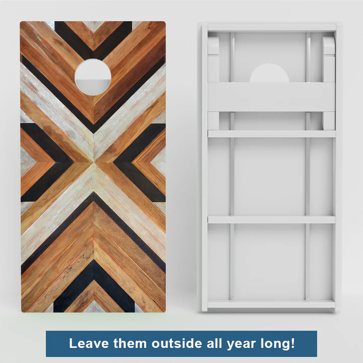 Modern Wood Panels Weather Proof Cornhole Boards - Image 2