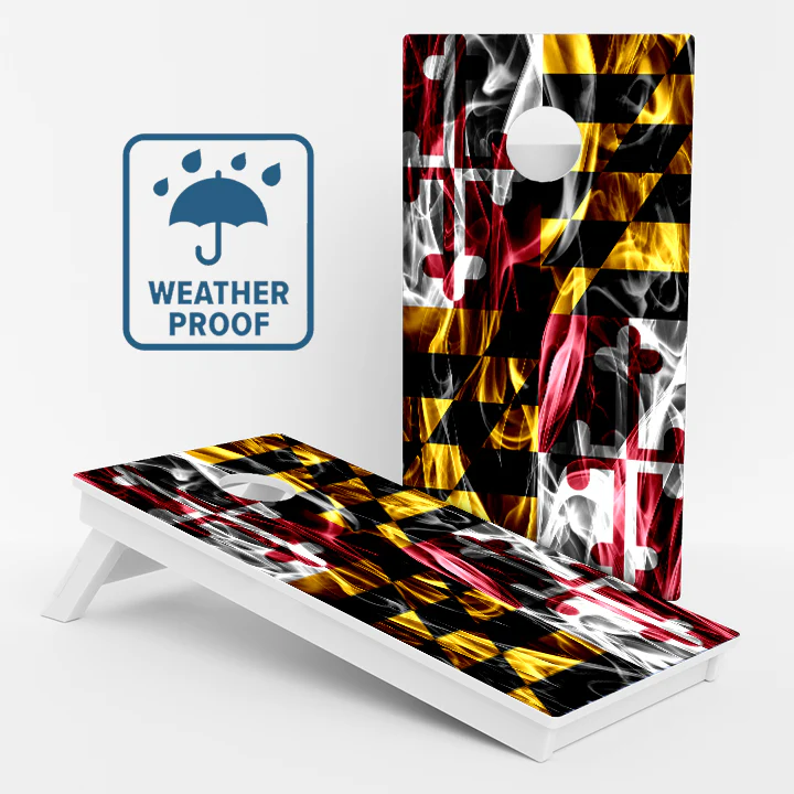 Maryland Flag Weather Proof Cornhole Boards