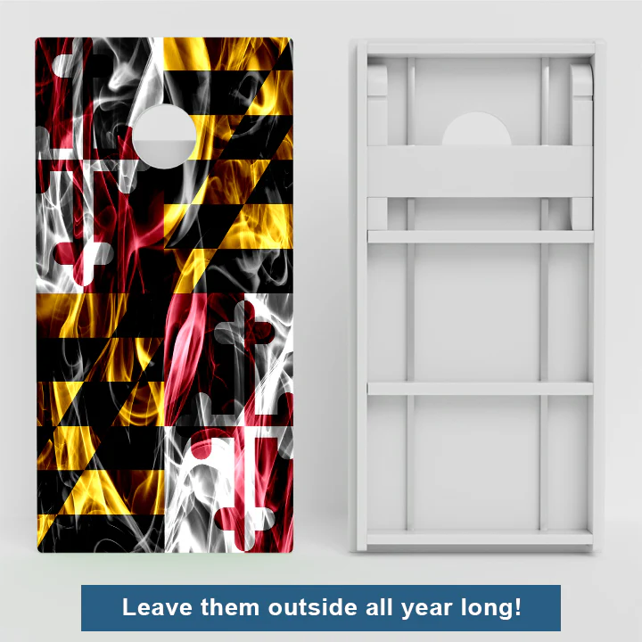 Maryland Flag Weather Proof Cornhole Boards - Image 2