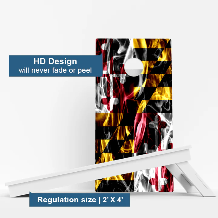 Maryland Flag Weather Proof Cornhole Boards - Image 3