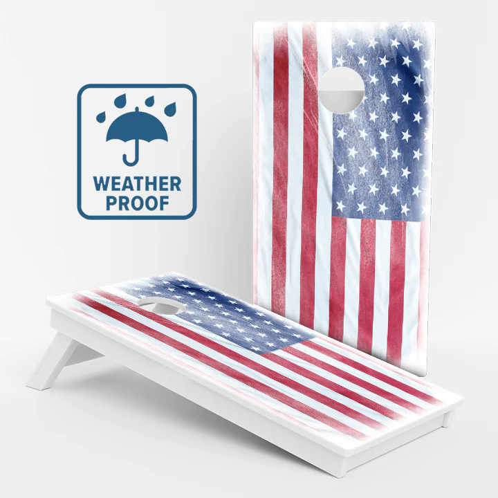 Murky American Flag Weather Proof Cornhole Boards