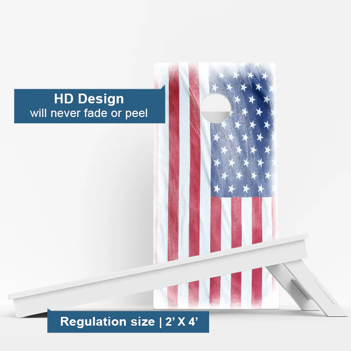 Murky American Flag Weather Proof Cornhole Boards - Image 3