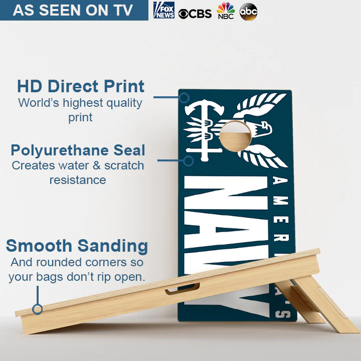 NAVY Professional Cornhole Boards - Image 3
