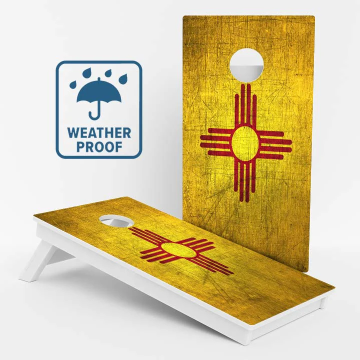 New Mexico Flag Weather Proof Cornhole Boards