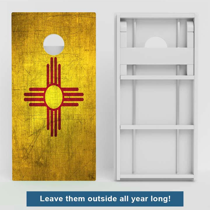 New Mexico Flag Weather Proof Cornhole Boards - Image 2