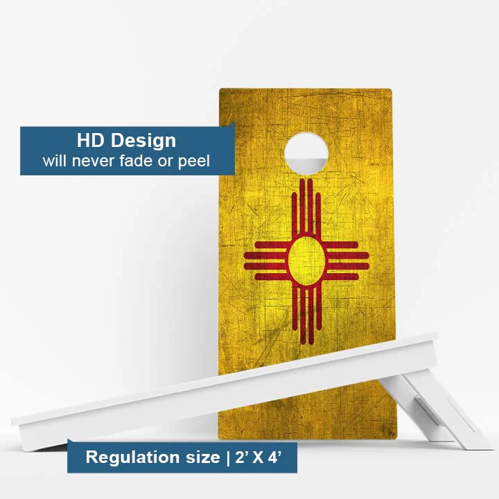 New Mexico Flag Weather Proof Cornhole Boards - Image 3