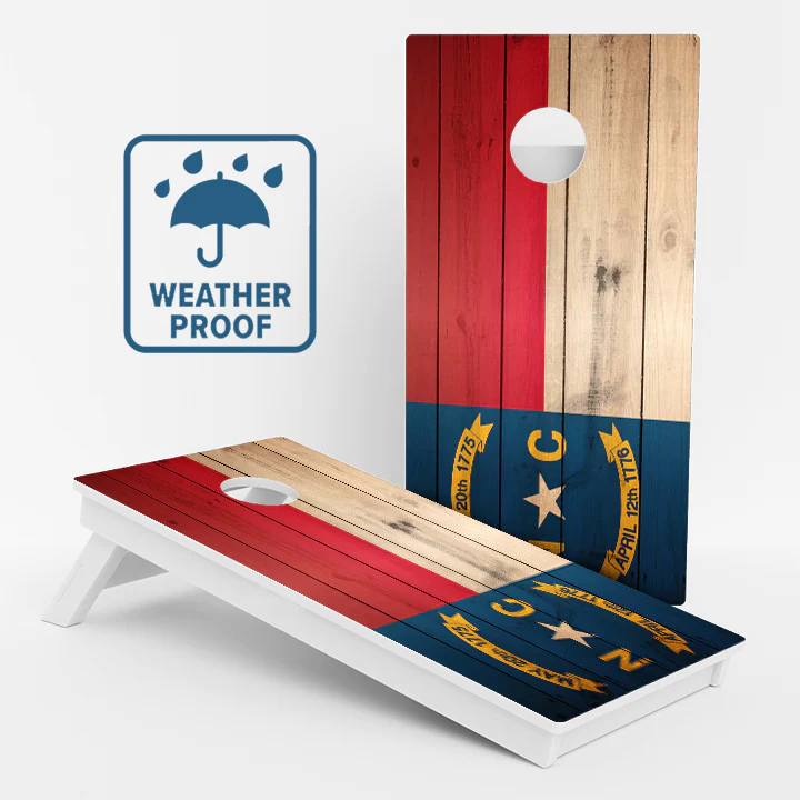 North Carolina Weather Proof Cornhole Boards