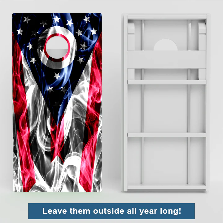 Ohio Flag Weather Proof Cornhole Boards - Image 2