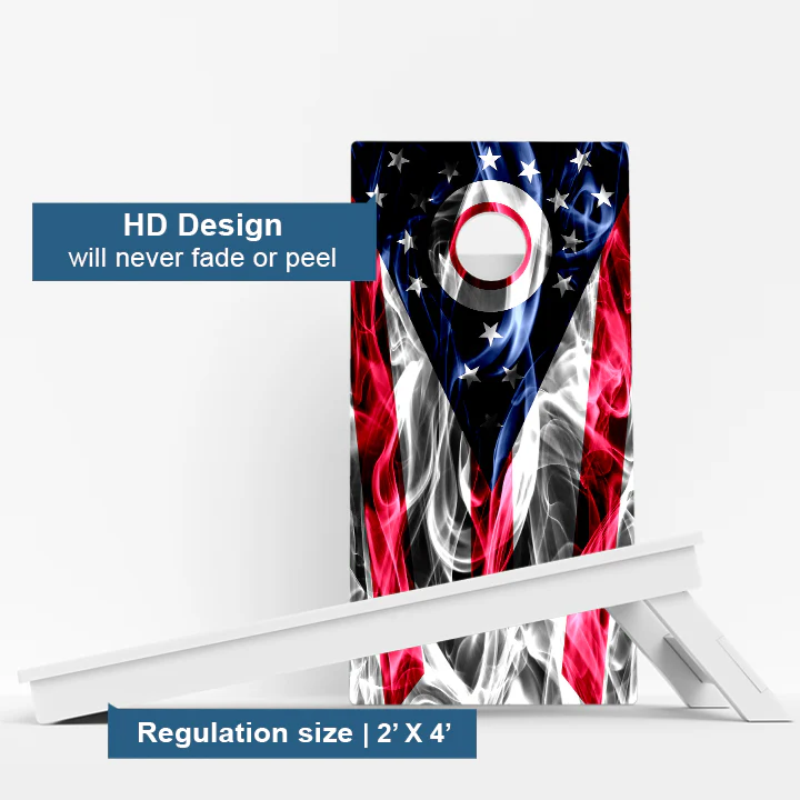 Ohio Flag Weather Proof Cornhole Boards - Image 3
