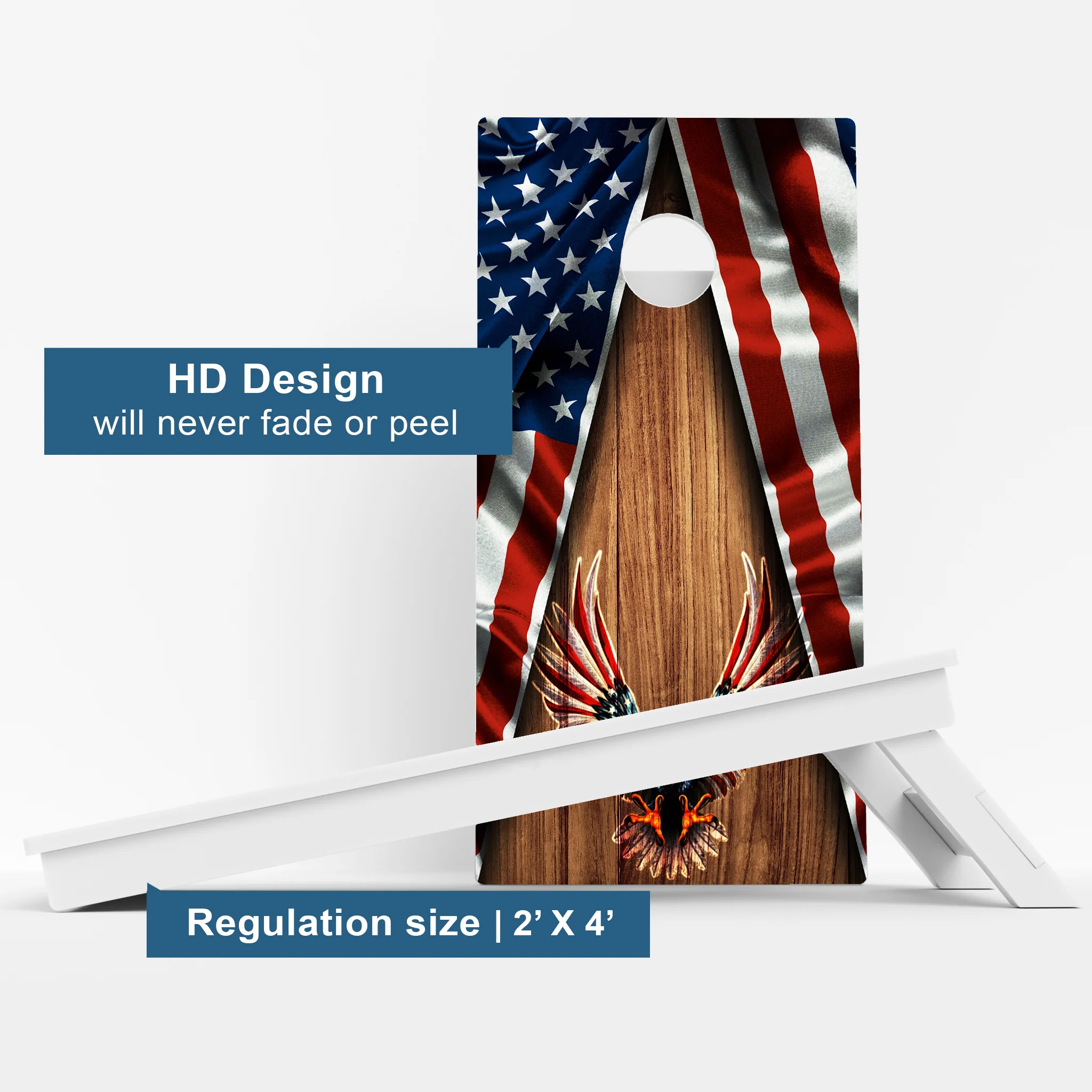 Patriotic Weather Proof Cornhole Boards - Image 3