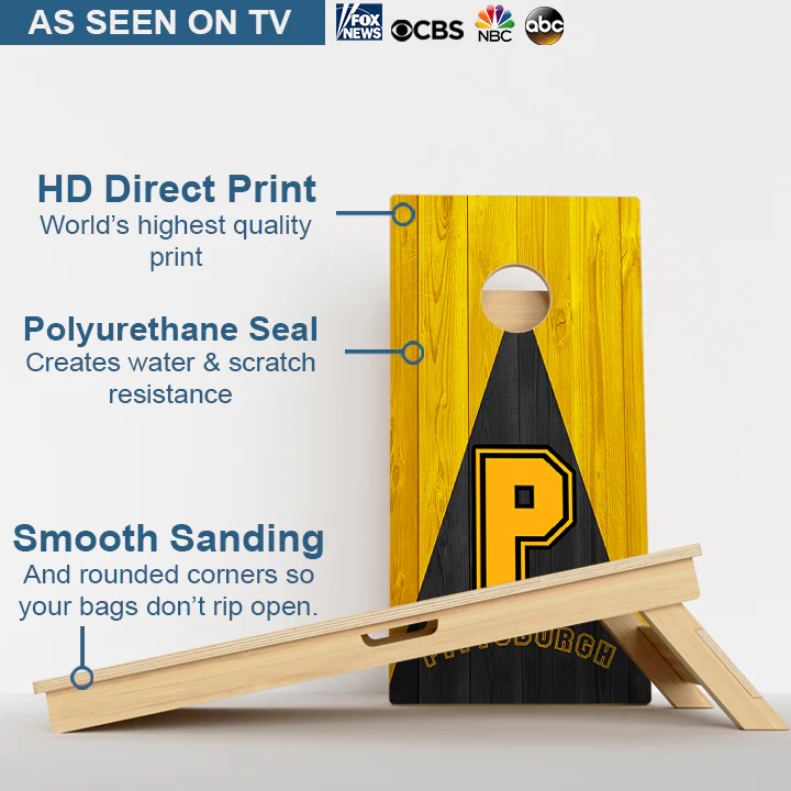 Pittsburgh Baseball Professional Cornhole Boards - Image 3