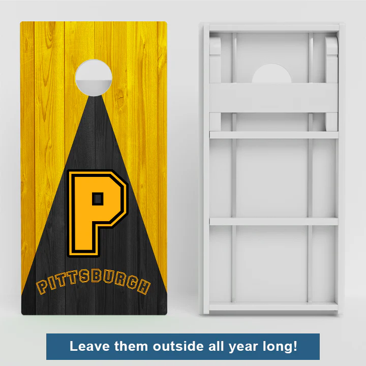 Pittsburgh Baseball Weather Proof Cornhole Boards - Image 2