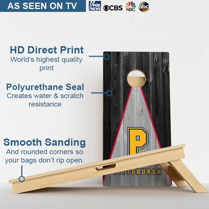 Pittsburgh Football Professional Cornhole Boards - Image 3
