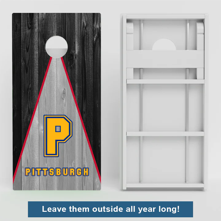 Pittsburgh Football Weather Proof Cornhole Boards - Image 2