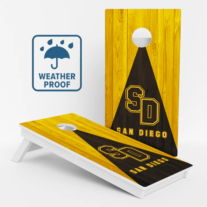 San Diego Baseball Weather Proof Cornhole Boards