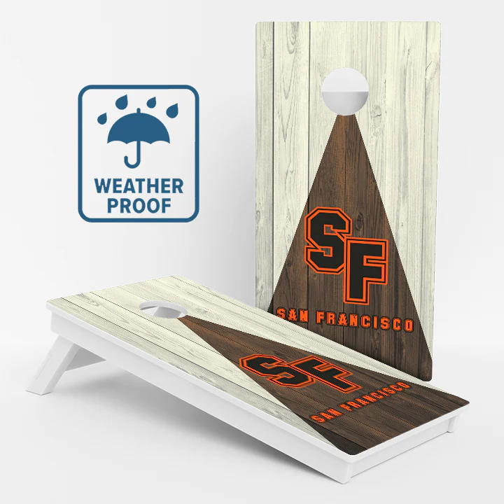 San Francisco Baseball Weather Proof Cornhole Boards