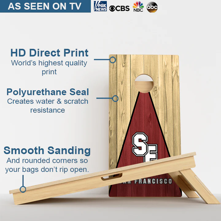 San Francisco Football Professional Cornhole Boards - Image 3