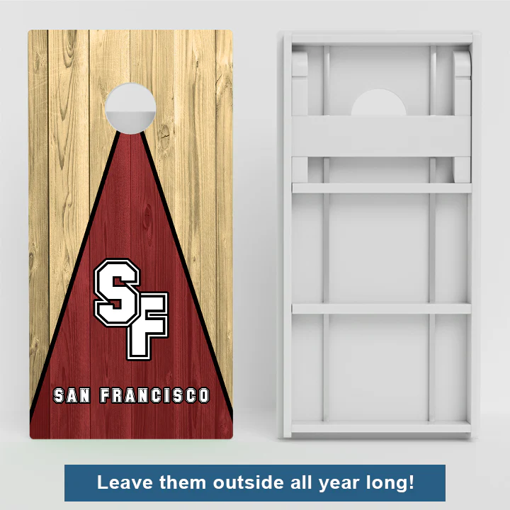 San Francisco Football Weather Proof Cornhole Boards - Image 2