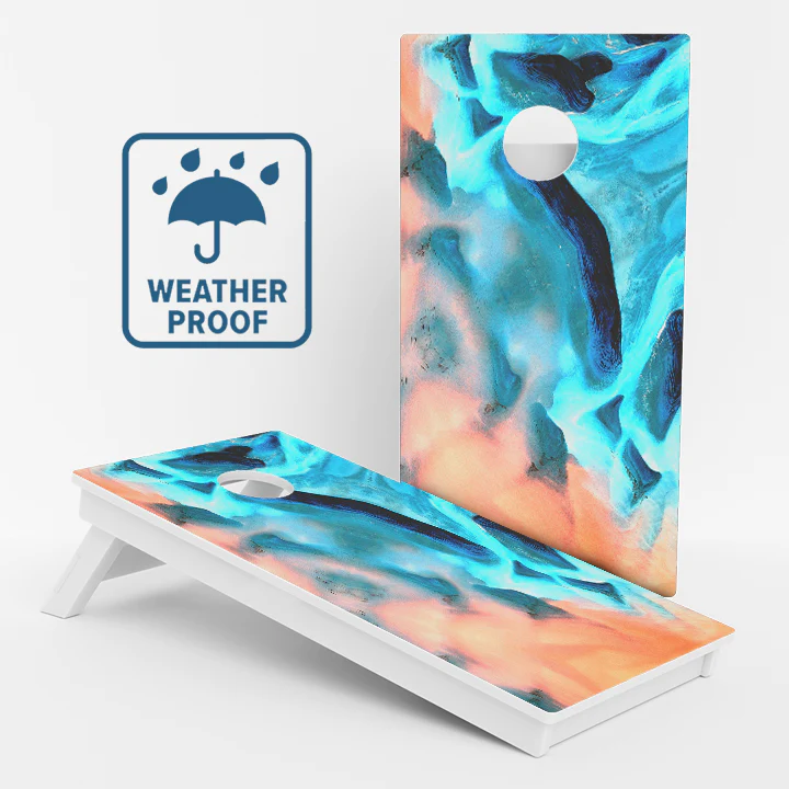 Sand Painting Weather Proof Cornhole Boards