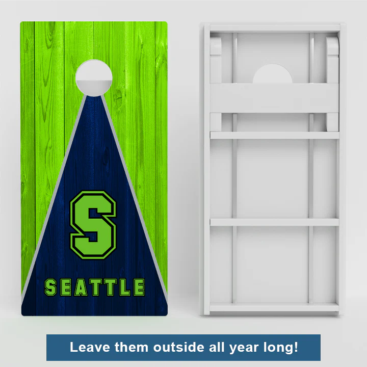 Seattle Football Weather Proof Cornhole Boards - Image 2
