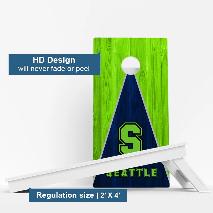 Seattle Football Weather Proof Cornhole Boards - Image 3