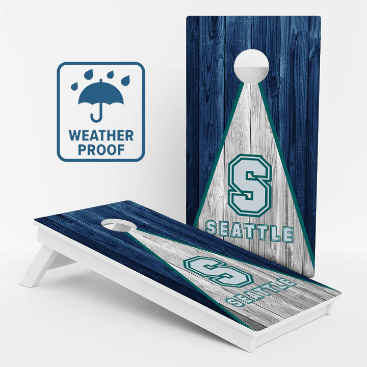 Seattle Baseball Weather Proof Cornhole Boards