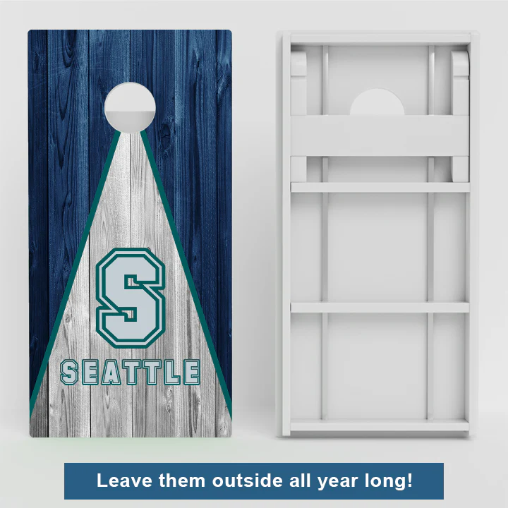 Seattle Baseball Weather Proof Cornhole Boards - Image 2