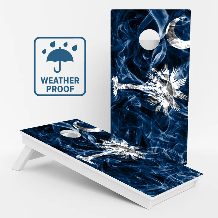 South Carolina Flag Weather Proof Cornhole Boards