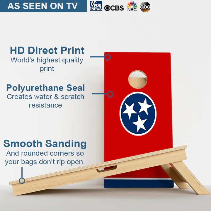 Tennessee Flag Professional Cornhole Boards - Image 3