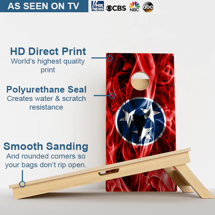 Tennessee Flag Professional Cornhole Boards - Image 3
