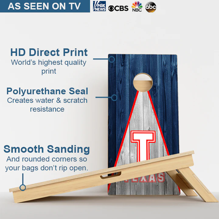 Texas Baseball Professional Cornhole Boards - Image 3