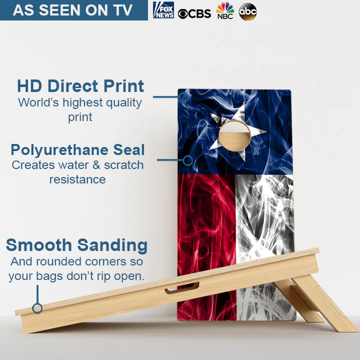 Texas Flag Professional Cornhole Boards - Image 3