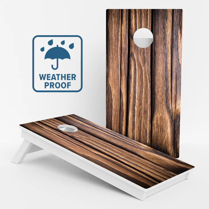 Thick Wood Grain Weather Proof Cornhole Boards