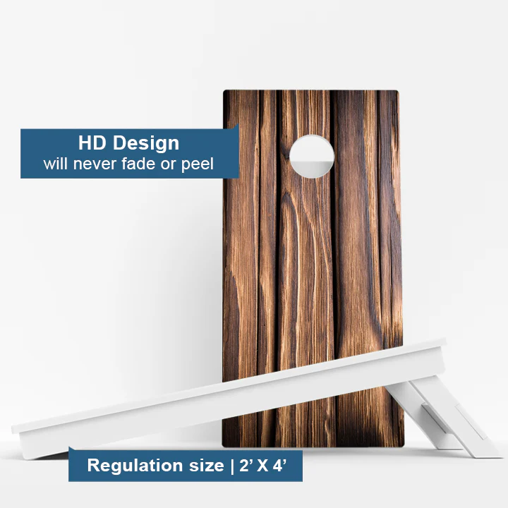 Thick Wood Grain Weather Proof Cornhole Boards - Image 3