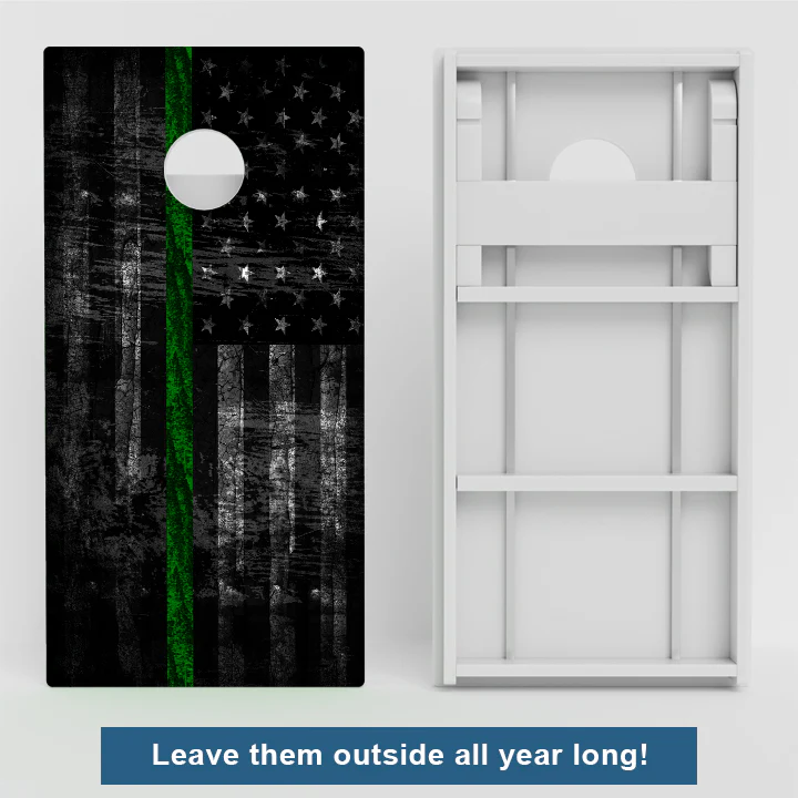 Thin Green Line Flag Weather Proof Cornhole Boards - Image 2