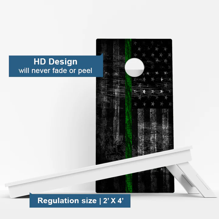 Thin Green Line Flag Weather Proof Cornhole Boards - Image 3