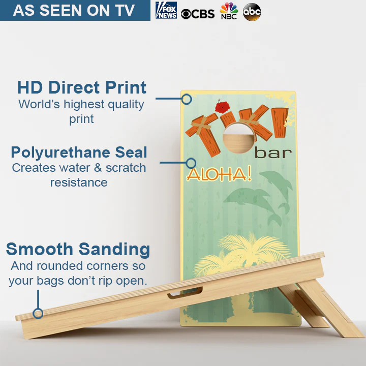 Tiki Bar Professional Cornhole Boards - Image 3