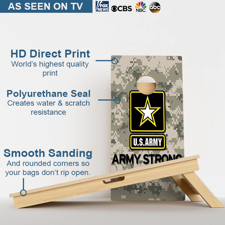 US Army Strong Professional Cornhole Boards - Image 3