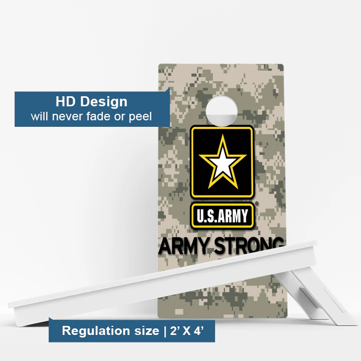 US Army Strong Weather Proof Cornhole Boards - Image 3