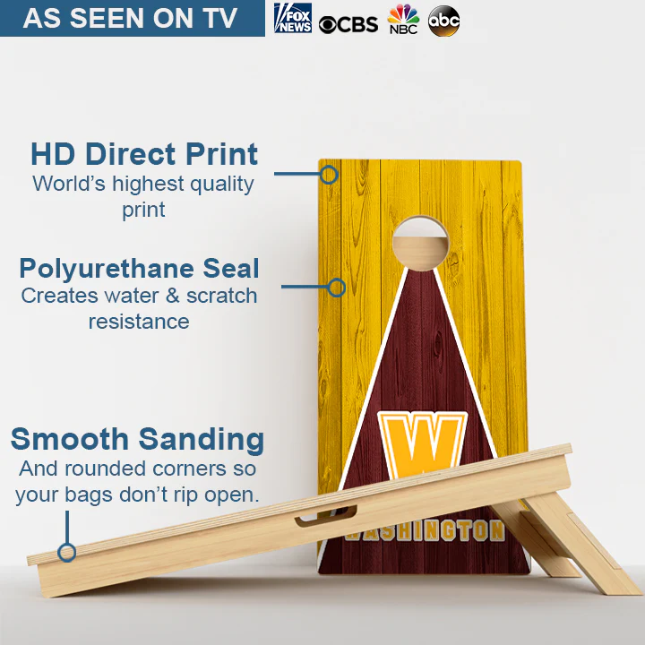 Washington Football Professional Cornhole Boards - Image 3