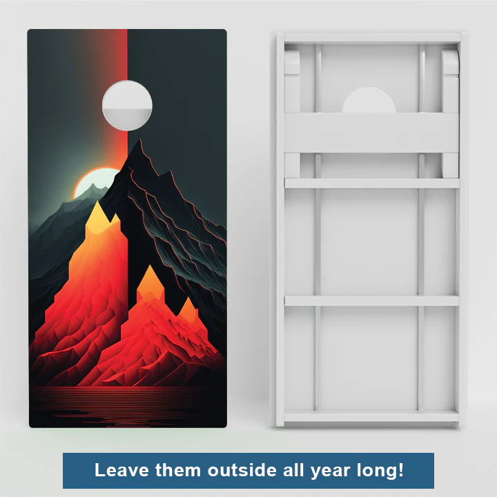 Weather Proof Mountains Cornhole Boards - Image 2