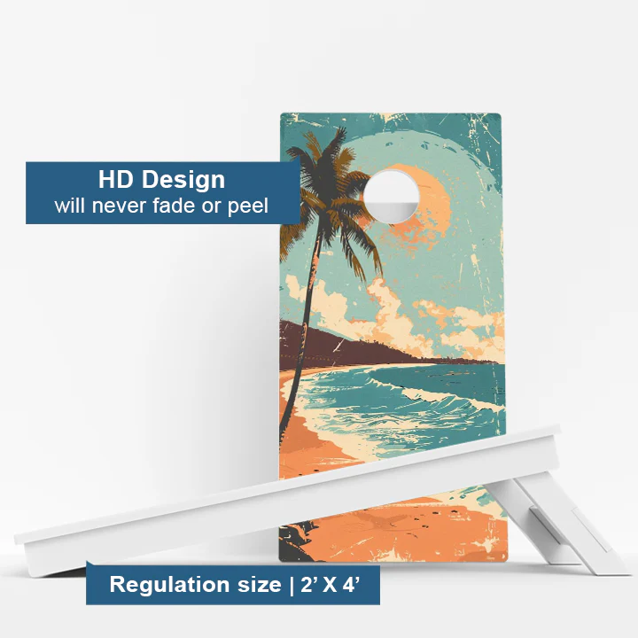 Weather Proof Tropical Cornhole Boards - Image 3